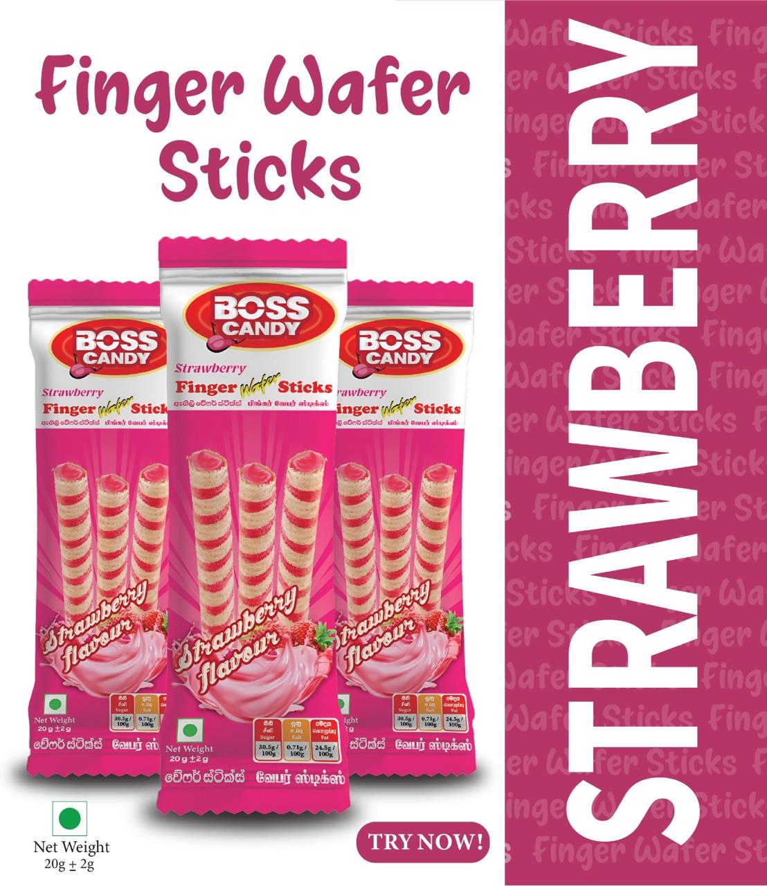 Boss Candy Strawberry Wafer